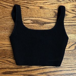 Babaton ribbed tank crop top